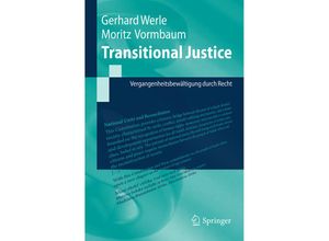 9783662556757 - Springer-Lehrbuch   Transitional Justice - Gerhard Werle Moritz Vormbaum Kartoniert (TB)