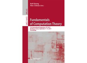 9783662557501 - Fundamentals of Computation Theory Kartoniert (TB)