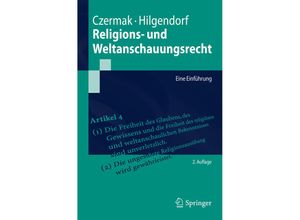 9783662560778 - Springer-Lehrbuch   Religions- und Weltanschauungsrecht - Gerhard Czermak Eric Hilgendorf Kartoniert (TB)