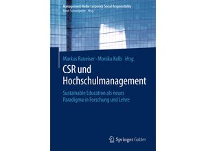 9783662563137 - Management-Reihe Corporate Social Responsibility   CSR und Hochschulmanagement Kartoniert (TB)