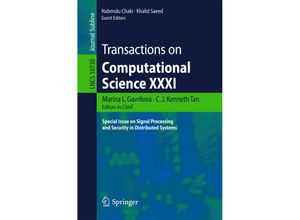 9783662564981 - Transactions on Computational Science XXXI Kartoniert (TB)