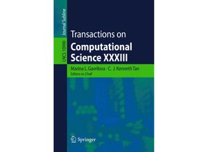 9783662580387 - Transactions on Computational Science XXXIII Kartoniert (TB)