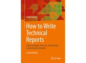 9783662581056 - How to Write Technical Reports - Heike Hering Kartoniert (TB)