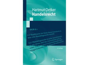 9783662581414 - Springer-Lehrbuch   Handelsrecht - Hartmut Oetker Kartoniert (TB)