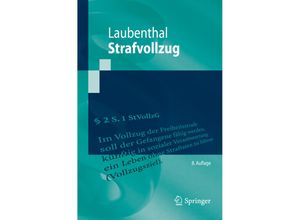 9783662586365 - Springer-Lehrbuch   Strafvollzug - Klaus Laubenthal Kartoniert (TB)