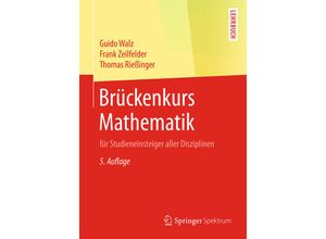 9783662586402 - Brückenkurs Mathematik - Guido Walz Frank Zeilfelder Thomas Rießinger Kartoniert (TB)