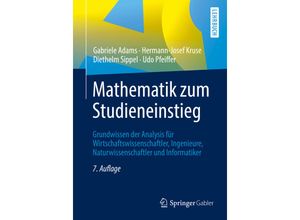 9783662587379 - Mathematik zum Studieneinstieg - Gabriele Adams Hermann-Josef Kruse Diethelm Sippel Udo Pfeiffer Kartoniert (TB)