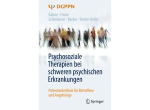 9783662587393 - Psychosoziale Therapien bei schweren psychischen Erkrankungen - Uta Gühne Ruth Fricke Gudrun Schliebener Thomas Becker Steffi G Riedel-Heller Kartoniert (TB)