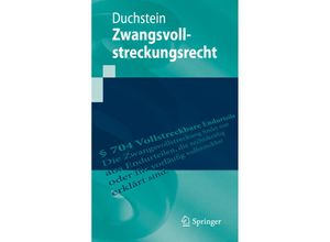 9783662594438 - Springer-Lehrbuch   Zwangsvollstreckungsrecht - Michael Duchstein Kartoniert (TB)