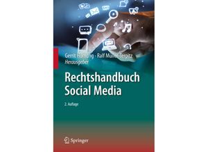 9783662594490 - Rechtshandbuch Social Media Gebunden