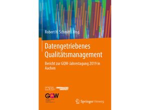 9783662624418 - Datengetriebenes Qualitätsmanagement Kartoniert (TB)