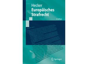 9783662635759 - Springer-Lehrbuch   Europäisches Strafrecht - Bernd Hecker Kartoniert (TB)