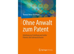 9783662638224 - Ohne Anwalt zum Patent - Thomas Heinz Meitinger Kartoniert (TB)