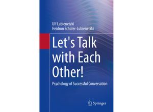 9783662643075 - Lets Talk with Each Other! - Ulf Lubienetzki Heidrun Schüler-Lubienetzki Kartoniert (TB)