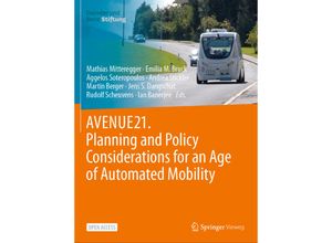 9783662670064 - AVENUE21 Planning and Policy Considerations for an Age of Automated Mobility Kartoniert (TB)