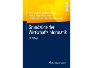 9783662675724 - Grundzüge der Wirtschaftsinformatik - Peter Mertens Peter Buxmann Thomas Heß Oliver Hinz Jan Muntermann Matthias Schumann Kartoniert (TB)