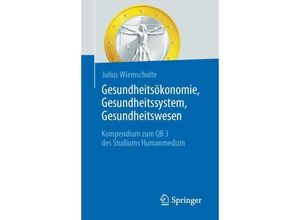 9783662684566 - Gesundheitsökonomie Gesundheitssystem Gesundheitswesen - Julius Wiemschulte Kartoniert (TB)