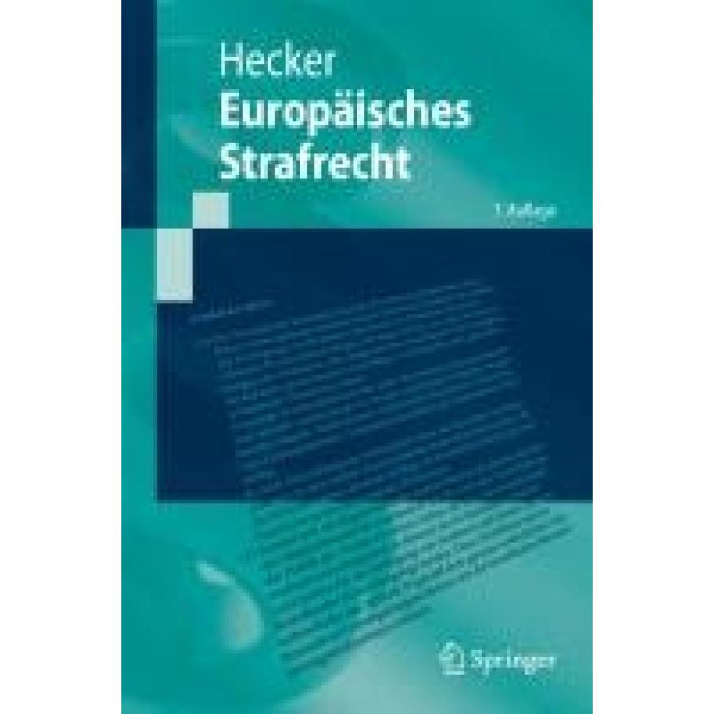 9783662694916 - Hecker Bernd Europäisches Strafrecht