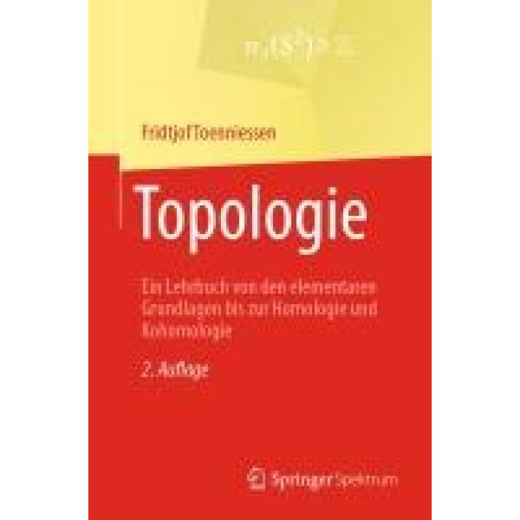 9783662699461 - Toenniessen Fridtjof Topologie