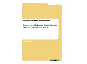 9783668763432 - Les Atteintes à la Dignité dans le Contexte des Relations du Travail Salarié - Préscylina Leayilla Kény Nfone Moudouma Kartoniert (TB)