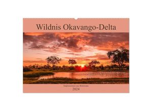 9783675677579 - Wildnis Okavango-Delta (Wandkalender 2024 DIN A2 quer) CALVENDO Monatskalender