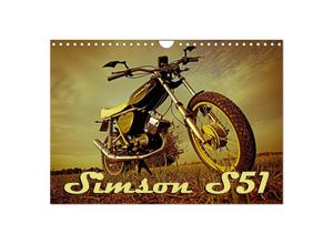 9783675766532 - Simson S51 (Wandkalender 2024 DIN A4 quer) CALVENDO Monatskalender