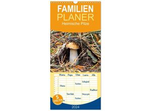 9783675828285 - Familienplaner 2024 - Heimische Pilze mit 5 Spalten (Wandkalender 21 x 45 cm) CALVENDO