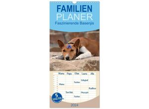 9783675832787 - Familienplaner 2024 - Faszinierende Basenjis mit 5 Spalten (Wandkalender 21 x 45 cm) CALVENDO