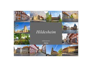 9783675932302 - Hildesheim Impressionen (Wandkalender 2024 DIN A4 quer) CALVENDO Monatskalender