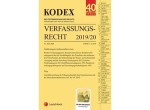 9783700773061 - Kodex   KODEX Verfassungsrecht 2019 20 Kartoniert (TB)