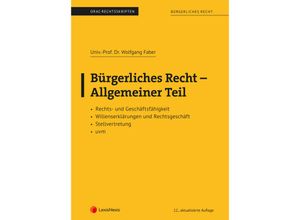 9783700783213 - Skripten   Bürgerliches Recht - Allgemeiner Teil (Skriptum) - Wolfgang Faber Kartoniert (TB)