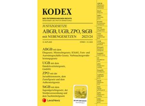 9783700784340 - Kodex   KODEX Justizgesetze 2023 24 - inkl App Kartoniert (TB)