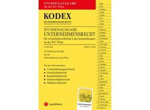 9783700786276 - KODEX Unternehmensrecht für wirtschaftsrechtliche LVA 2024 - inkl App Kartoniert (TB)