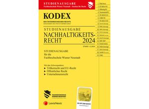 9783700788386 - KODEX Nachhaltigkeitsrecht 2024 - inkl App Kartoniert (TB)