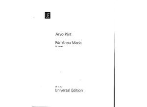 9783702431990 - Für Anna Maria - Arvo Pärt Kartoniert (TB)