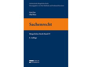 9783704691576 - Sachenrecht - Gert Iro Olaf Riss Kartoniert (TB)