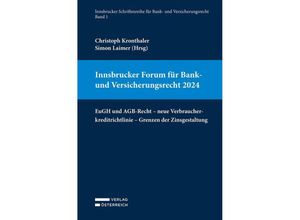 9783704693655 - Innsbrucker Forum für Bank- und Versicherungsrecht 2024 Kartoniert (TB)