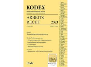 9783707347562 - Kodex des Österreichischen Rechts   KODEX Arbeitsrecht 2023 - Edda Stech Gerda Ercher-Lederer Kartoniert (TB)