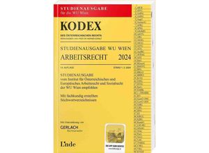 9783707349504 - KODEX Studienausgabe Arbeitsrecht WU 2024 Kartoniert (TB)