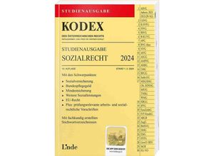 9783707349528 - KODEX Studienausgabe Sozialrecht 2024 - Elisabeth Brameshuber Kartoniert (TB)