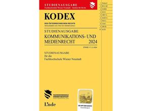 9783707349894 - KODEX Studienausgabe Kommunikations- und Medienrecht Kartoniert (TB)