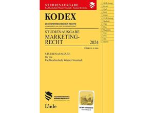 9783707350142 - KODEX Studienausgabe Marketingrecht - Jacqueline Bichler Kartoniert (TB)