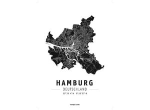 9783707918724 - freytag & berndt Poster + Markiertafeln   PL 133F   Hamburg Designposter Hochglanz-Fotopapier Karte (im Sinne von Landkarte)