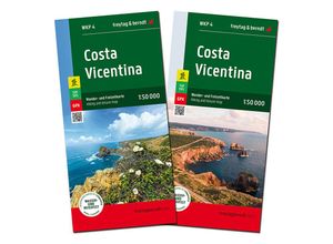 9783707920598 - Costa Vicentina Wanderkarte 150000 freytag & berndt Karte (im Sinne von Landkarte)