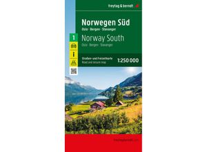 9783707921601 - Norwegen Süd Straßen- und Freizeitkarte 1250000 freytag & berndt Karte (im Sinne von Landkarte)