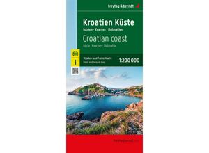 9783707922011 - Kroatien Küste Straßen- und Freizeitkarte 1200000 freytag & berndt Karte (im Sinne von Landkarte)