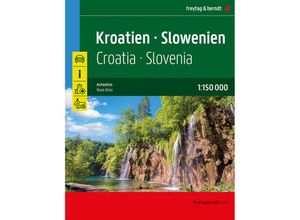 9783707922042 - Kroatien - Slowenien Autoatlas 1150000 freytag & berndt Kartoniert (TB)