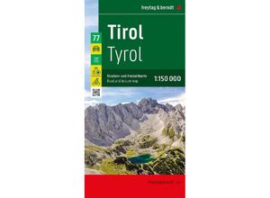 9783707922400 - Tirol Straßen- und Freizeitkarte 1150000 freytag & berndt Karte (im Sinne von Landkarte)