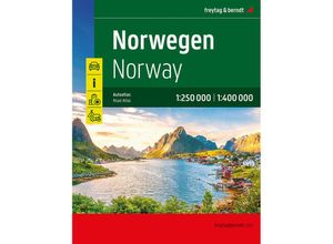 9783707922462 - Norwegen Autoatlas 1250000 - 1400000 freytag & berndt Kartoniert (TB)