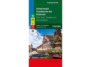 9783707922479 - Schwarzwald - Schwäbische Alb - Bodensee Straßen- und Freizeitkarte 1150000 freytag & berndt Karte (im Sinne von Landkarte)